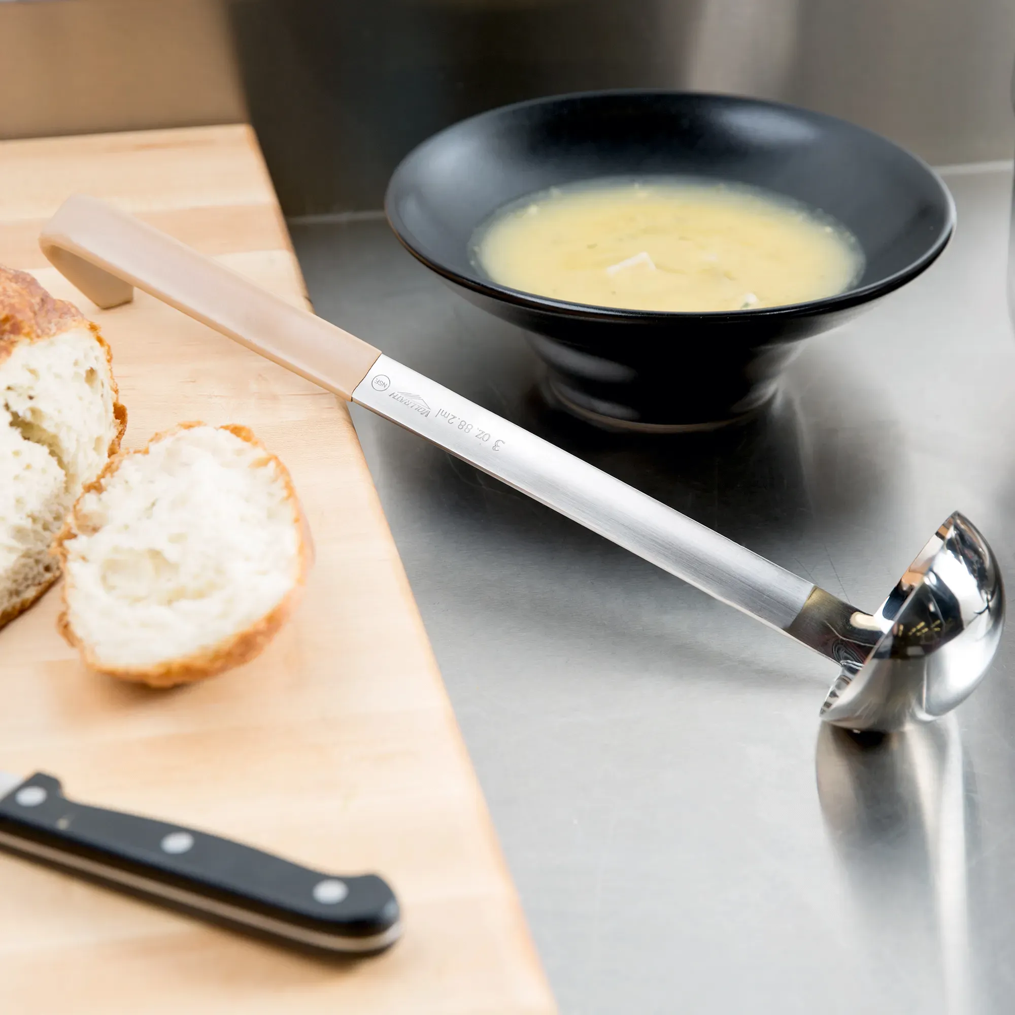 Vollrath 4980335, Ladle, Serving, Ivory, Stainless Steel