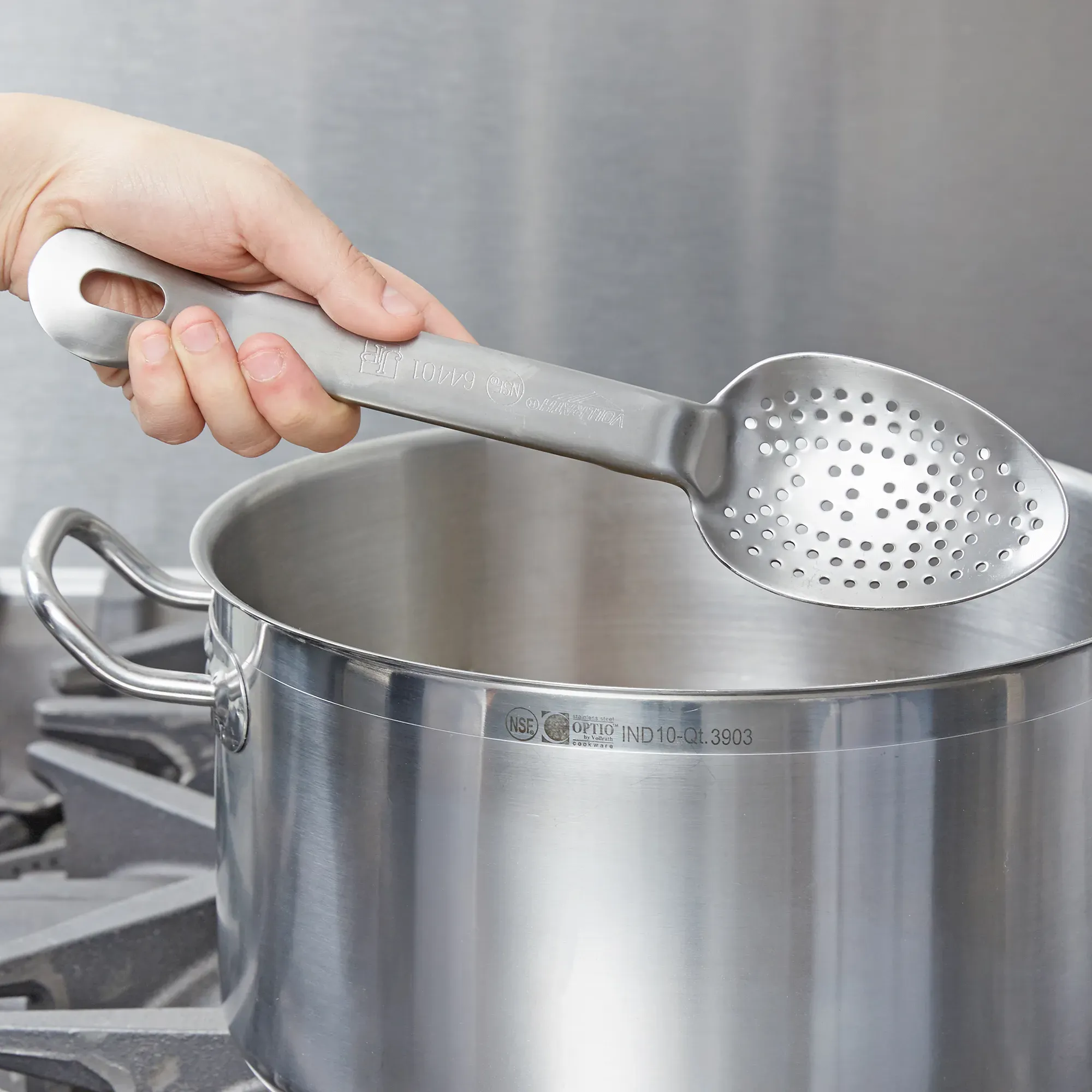 Vollrath 64401, Serving Spoon, Perforated, Stainless Steel