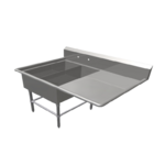 John Boos , 2PB1431-1D30R, Sink, (2) Two Compartment