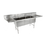 John Boos , 3B16204-2D24, Sink, (3) Three Compartment