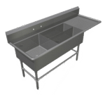 John Boos , 3PBPS3224-1D30R, Sink, (3) Three Compartment
