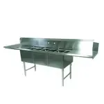 John Boos , DT3PB244-2D24L, Dishtable, With Potsinks