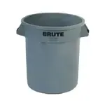 Rubbermaid FG261000GRAY, Trash Can / Container, Commercial, 10 Gallon, Plastic, Round
