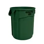 Rubbermaid , FG262000DGRN, Trash Can / Container, Commercial, 20 Gallon, Plastic, Round