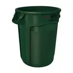 Rubbermaid FG263200DGRN, Trash Can / Container, Commercial, 32 Gallon, Plastic, Round