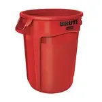 Rubbermaid FG263200RED, Trash Can / Container, Commercial, 32 Gallon, Plastic, Round