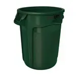 Rubbermaid , FG265500DGRN, Trash Can / Container, Commercial, 55 Gallon, Plastic, Round